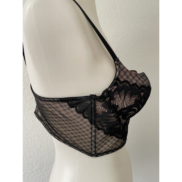 Adore Me Bra Floral Lace Push Up Padded Underwire Lingerie - Picture 5 of 10